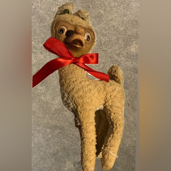 1950’s Rudolph with his red nose rubbed off.
Rubber face. - Picture 2 of 2